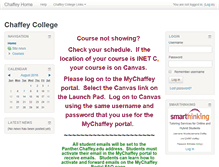 Tablet Screenshot of moodle.chaffey.edu